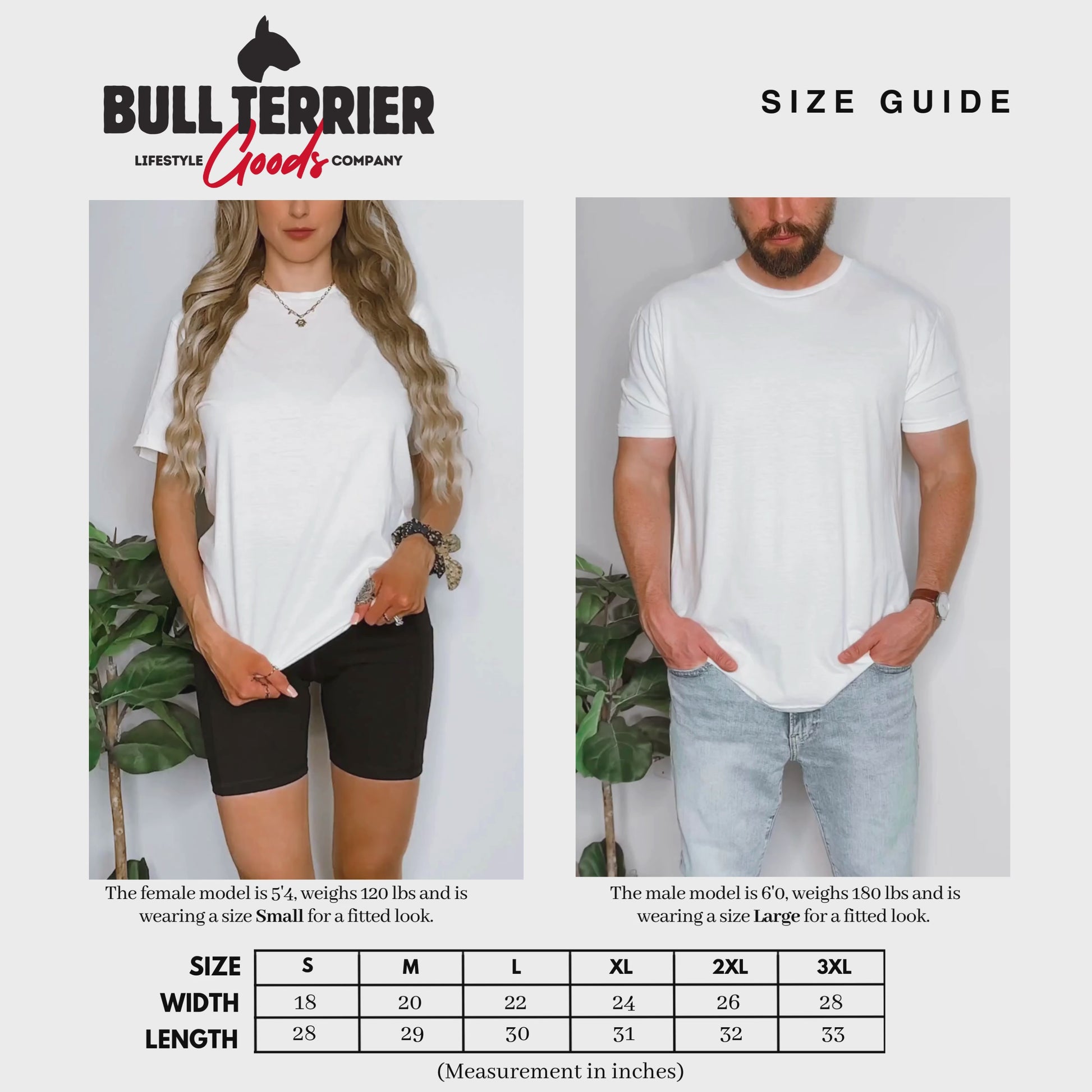 video showing product fit on female and male models